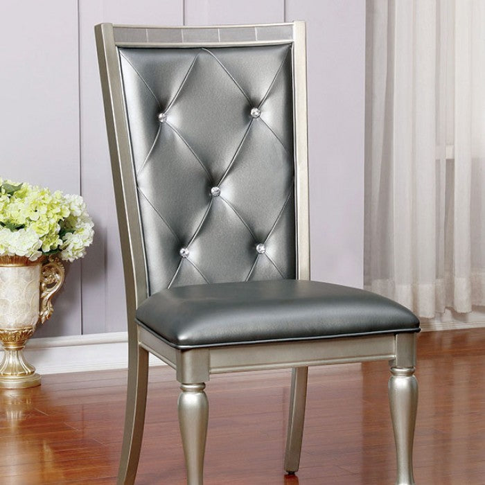 Sarina Silver Side Chair Set of 2
