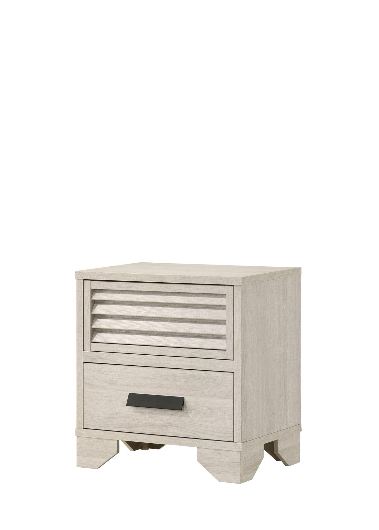 Sarter White Nightstand by Crown Mark at Eve Furniture