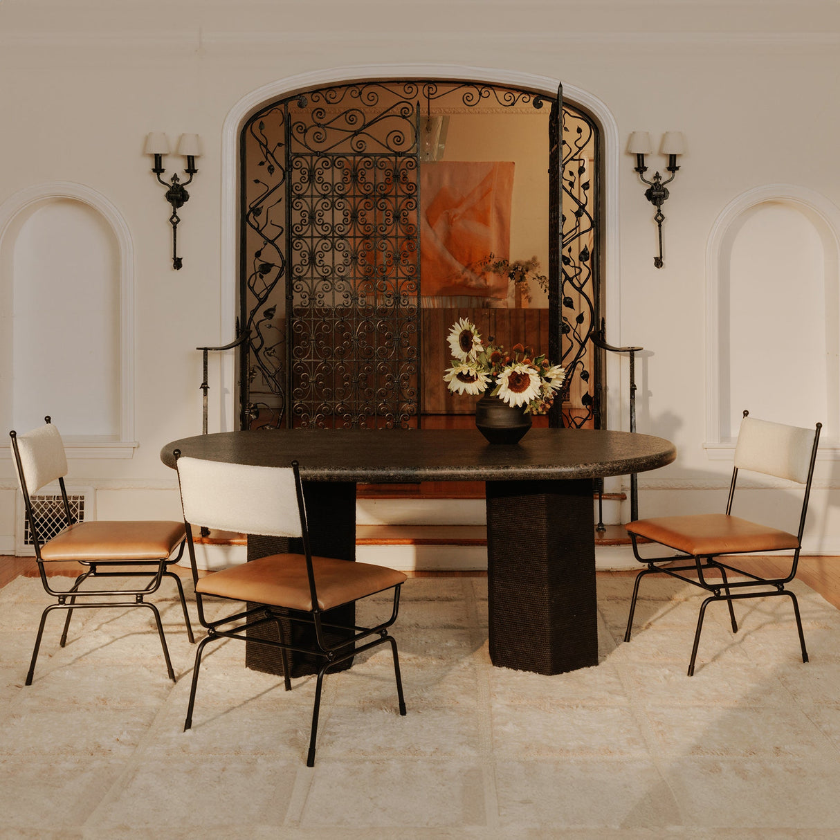 Sartoria Black Granite Dining Table by Moe's Home at Eve Furniture