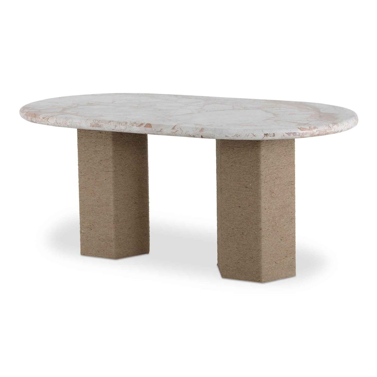 Sartoria Breccia Marble/Natural Dining Table
