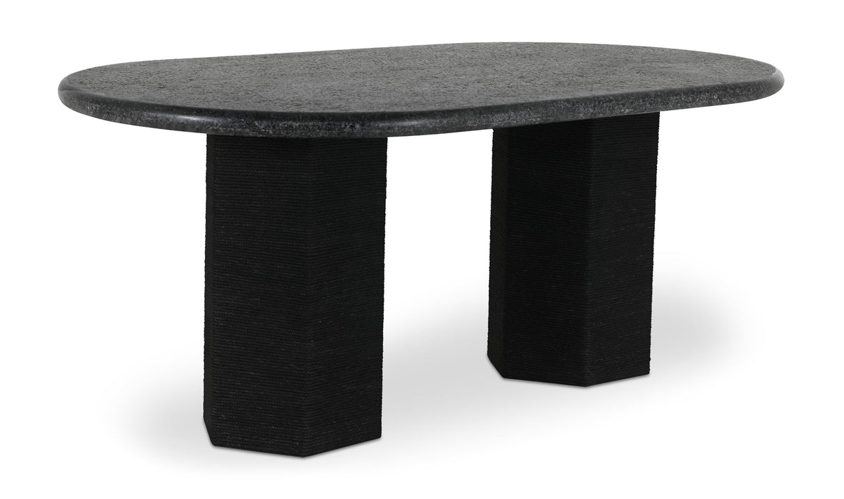 Sartoria Dining Table Black Granite by Moe's Home at Eve Furniture