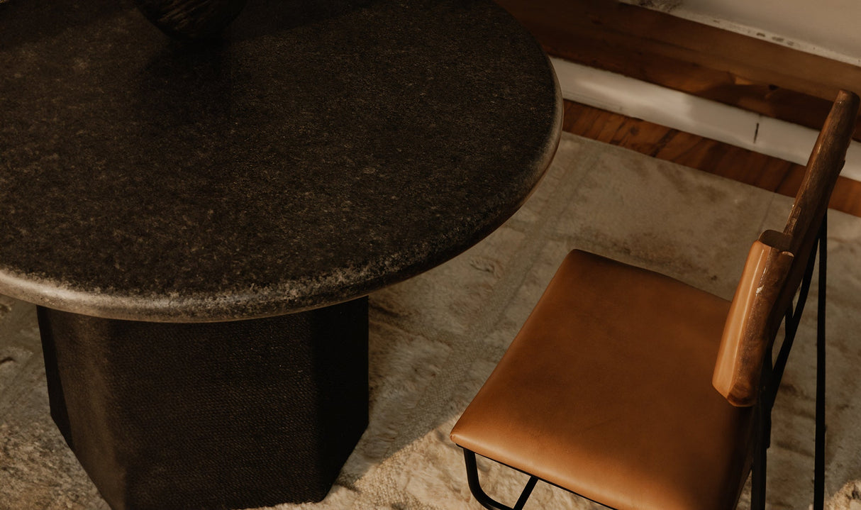Sartoria Dining Table Black Granite by Moe's Home at Eve Furniture