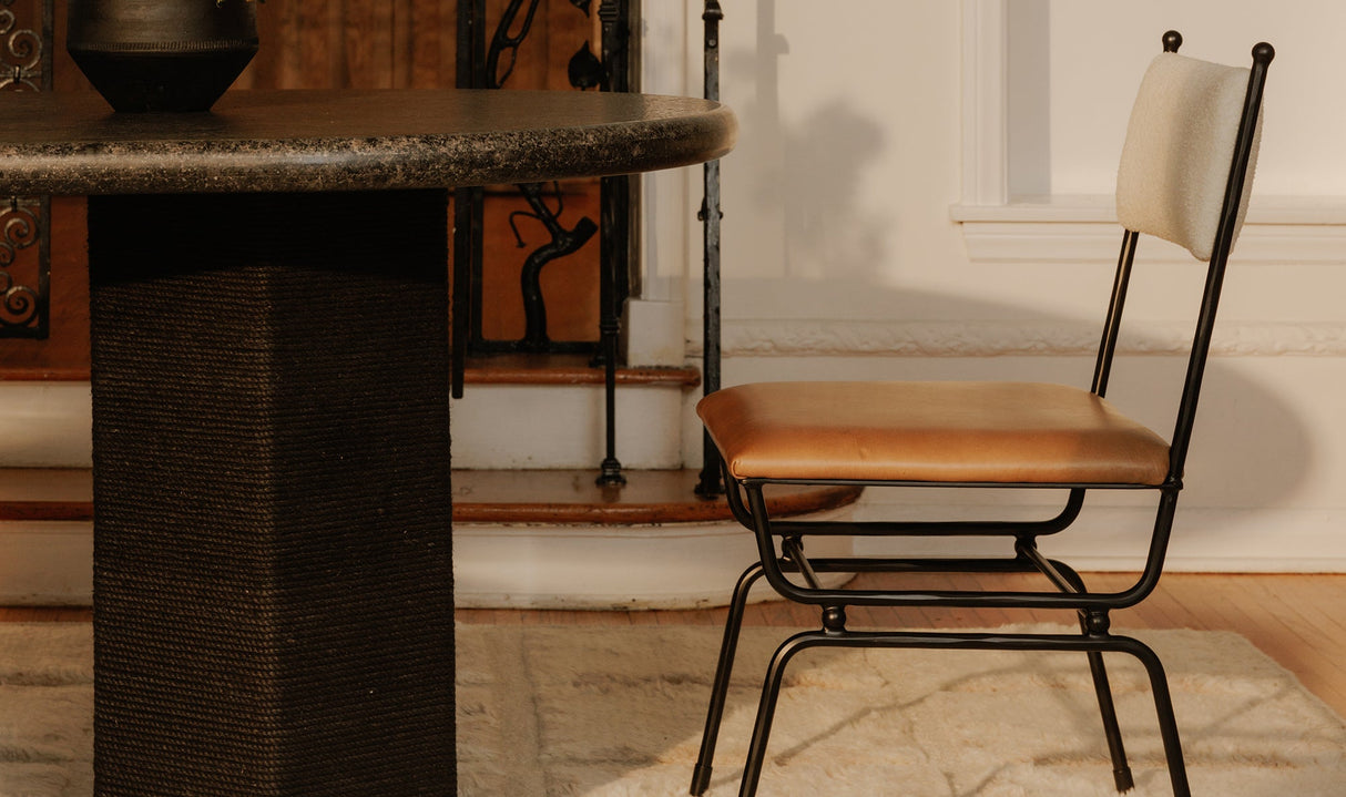 Sartoria Dining Table Black Granite by Moe's Home at Eve Furniture