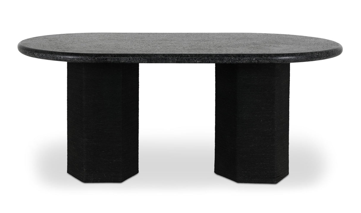 Sartoria Dining Table Black Granite by Moe's Home at Eve Furniture