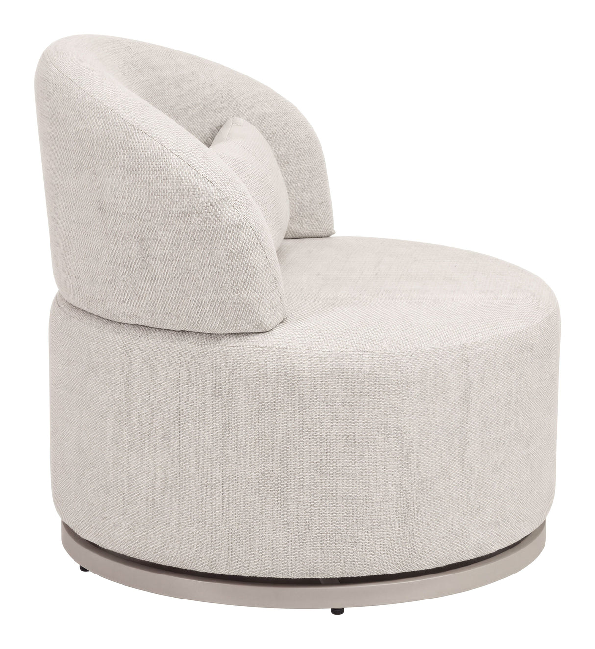 Sausalito Swivel Chair Beige by Zuomod at Eve Furniture