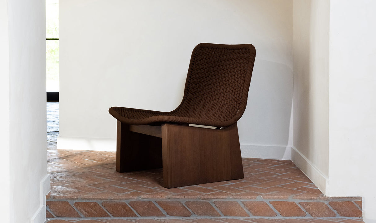 Savanna Outdoor Accent Chair Brown by Moe's Home at Eve Furniture