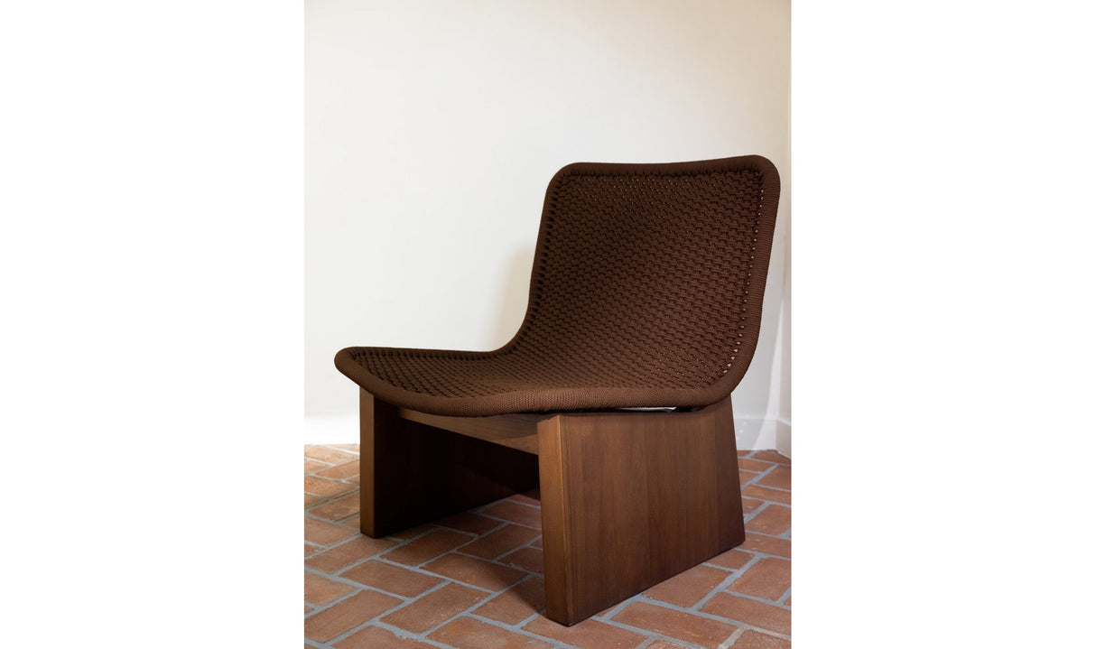 Savanna Outdoor Accent Chair Brown by Moe's Home at Eve Furniture