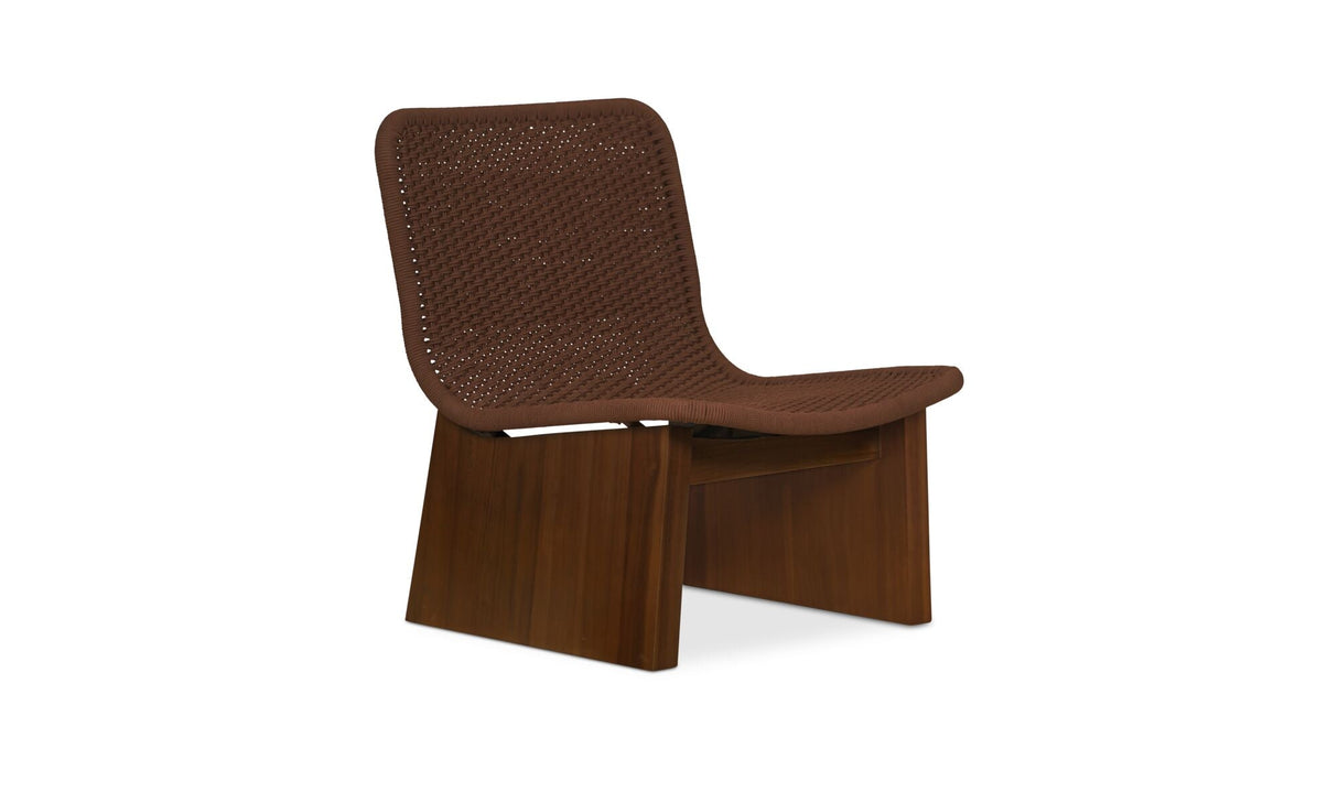 Savanna Outdoor Accent Chair Brown by Moe's Home at Eve Furniture