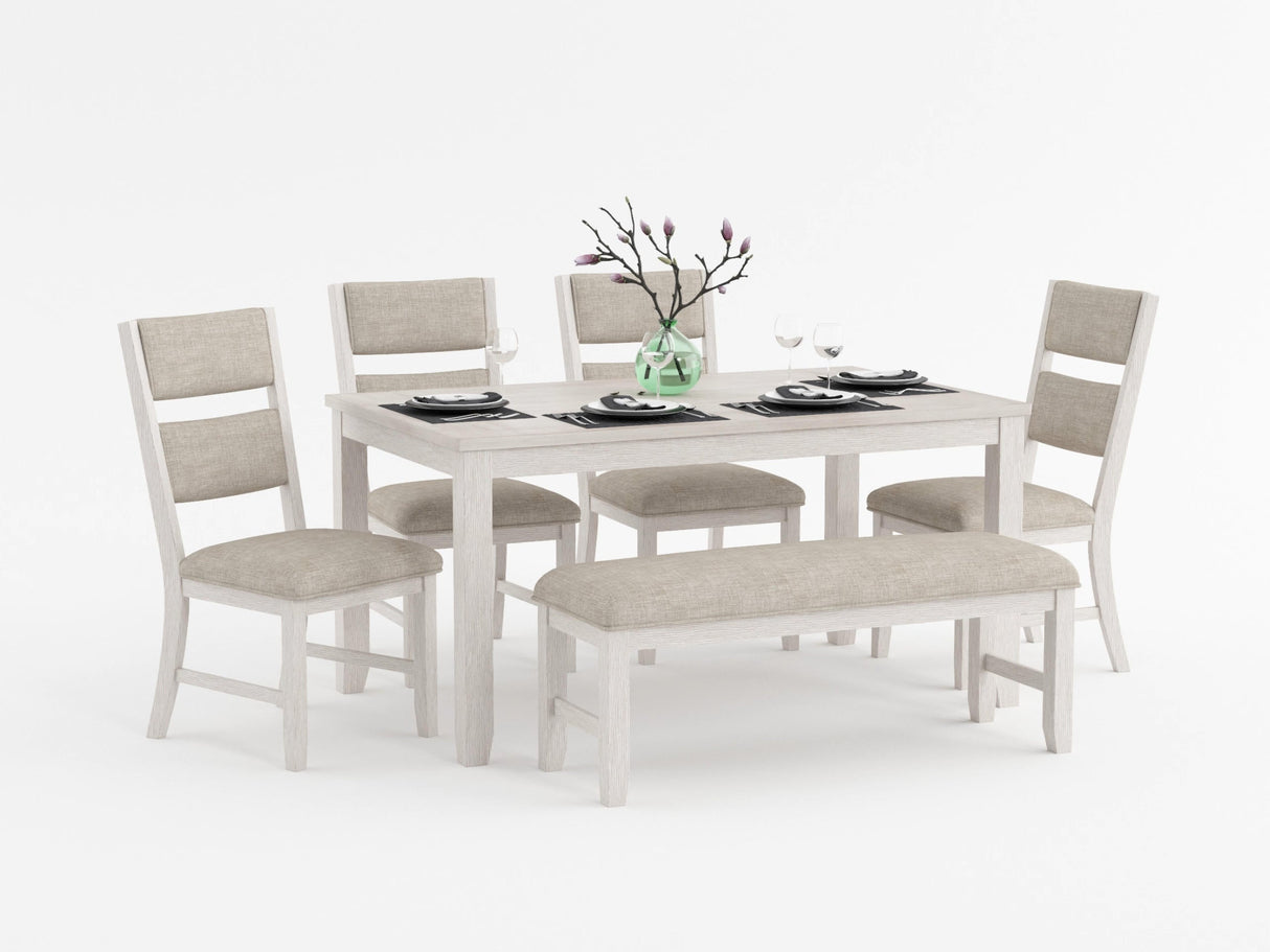 Savile Light Gray Dining Bench by Homelegance at Eve Furniture
