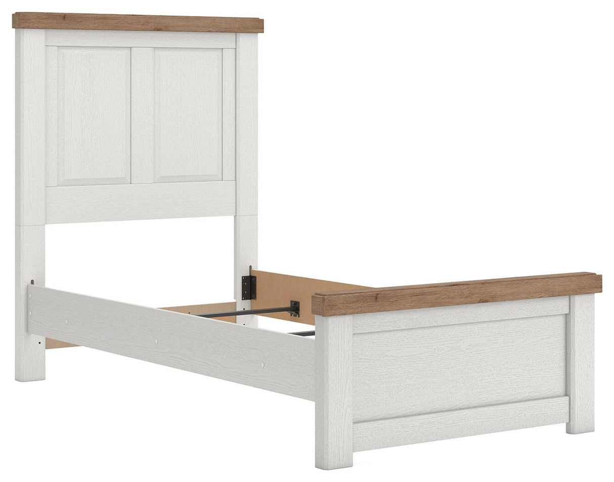 Savonport White/Brown Youth Panel Bedroom Set by Ashley at Eve Furniture