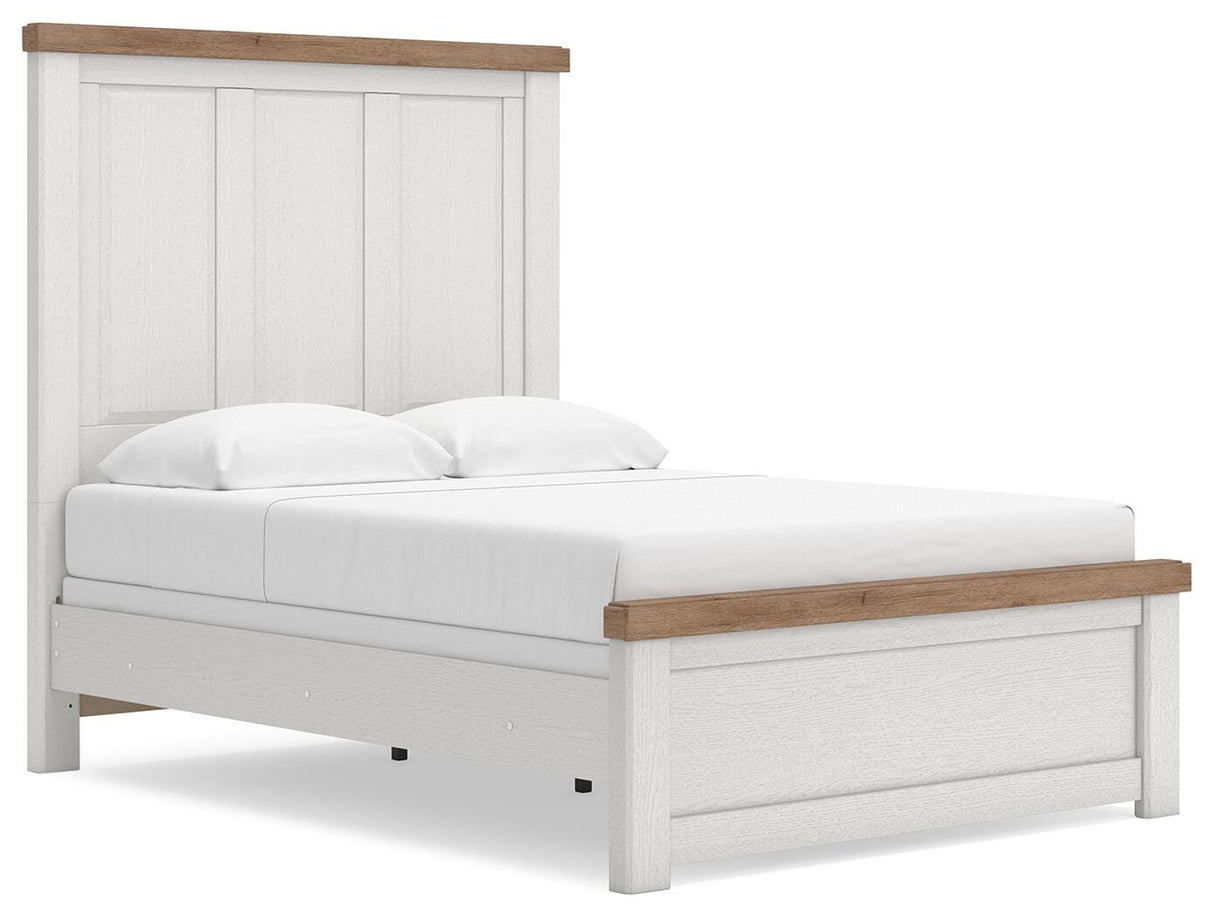 Savonport White/Brown Youth Panel Bedroom Set by Ashley at Eve Furniture