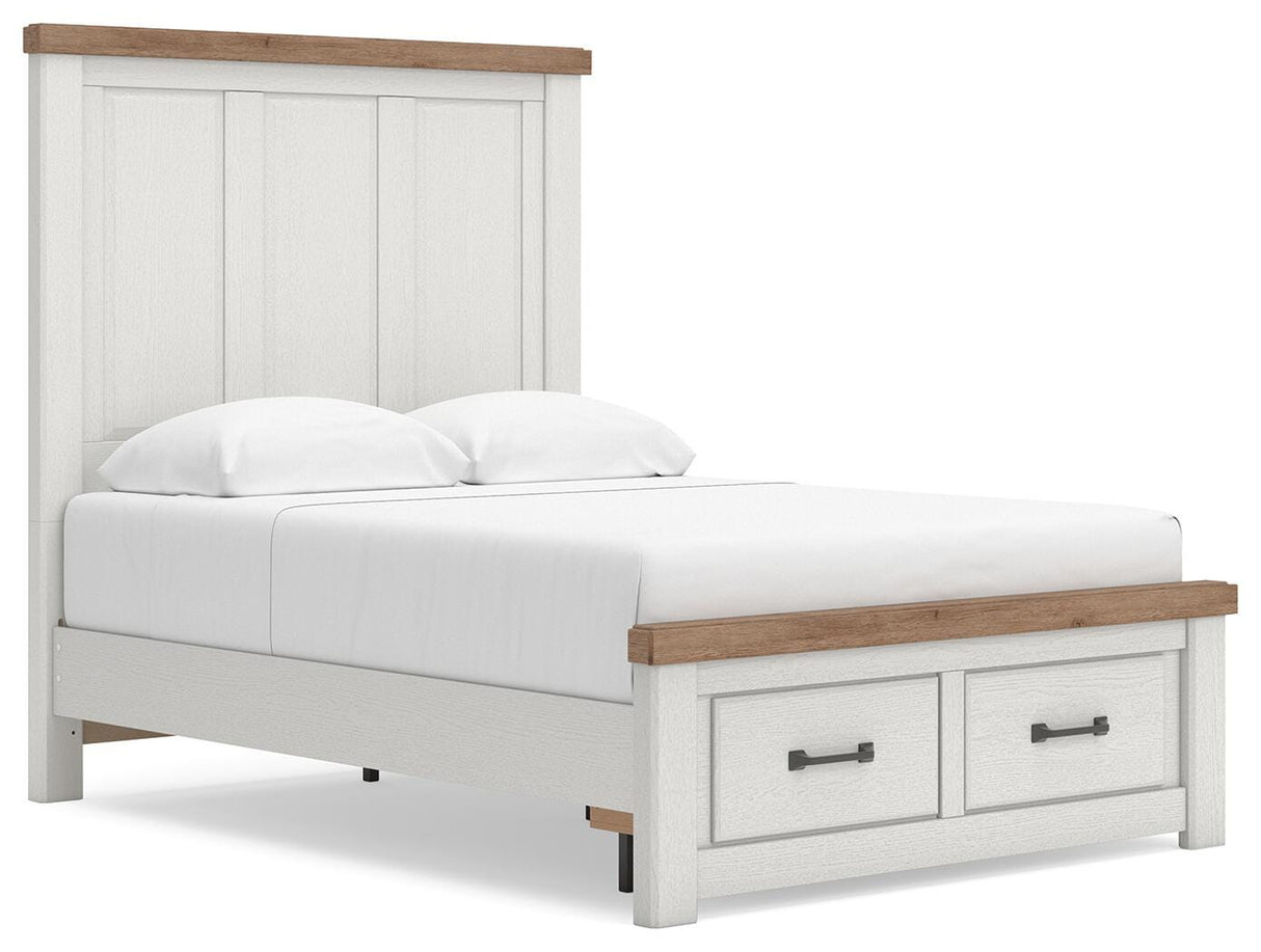 Savonport White/Brown Youth Storage Panel Bedroom Set by Ashley at Eve Furniture