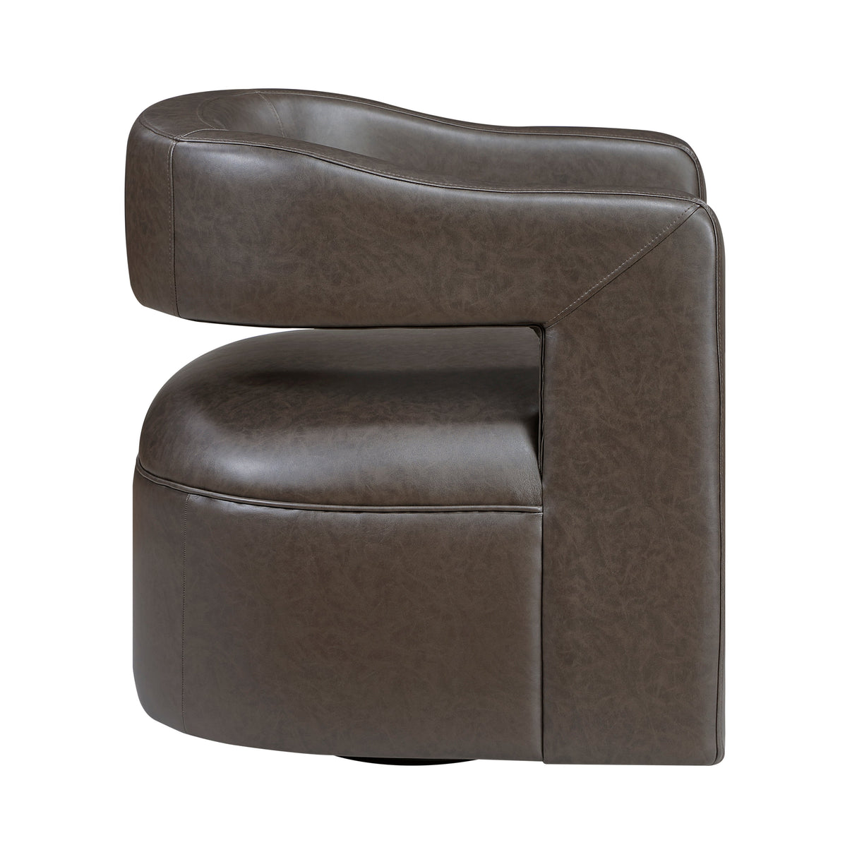 Sawyer Dark Coffee Swivel Chair by Homelegance at Eve Furniture