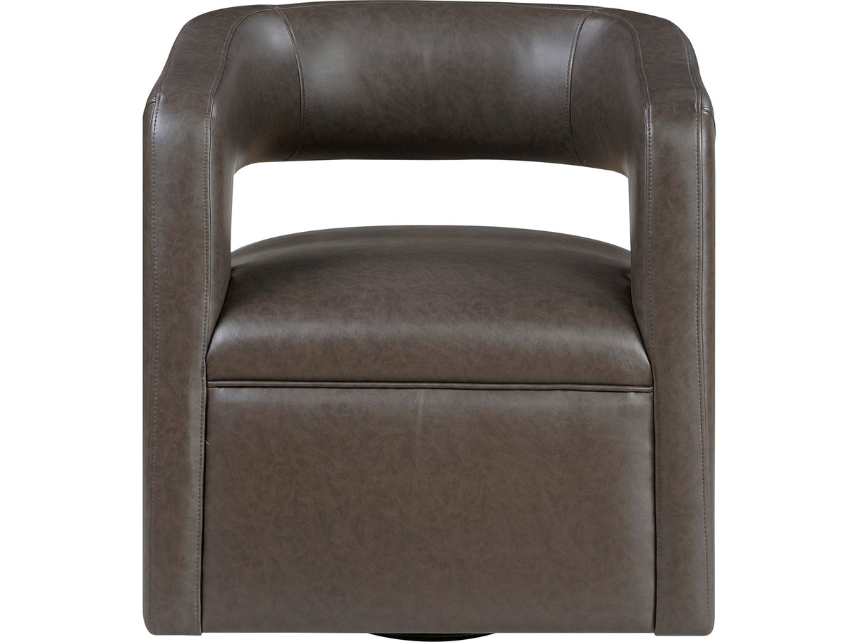 Sawyer Dark Coffee Swivel Chair by Homelegance at Eve Furniture