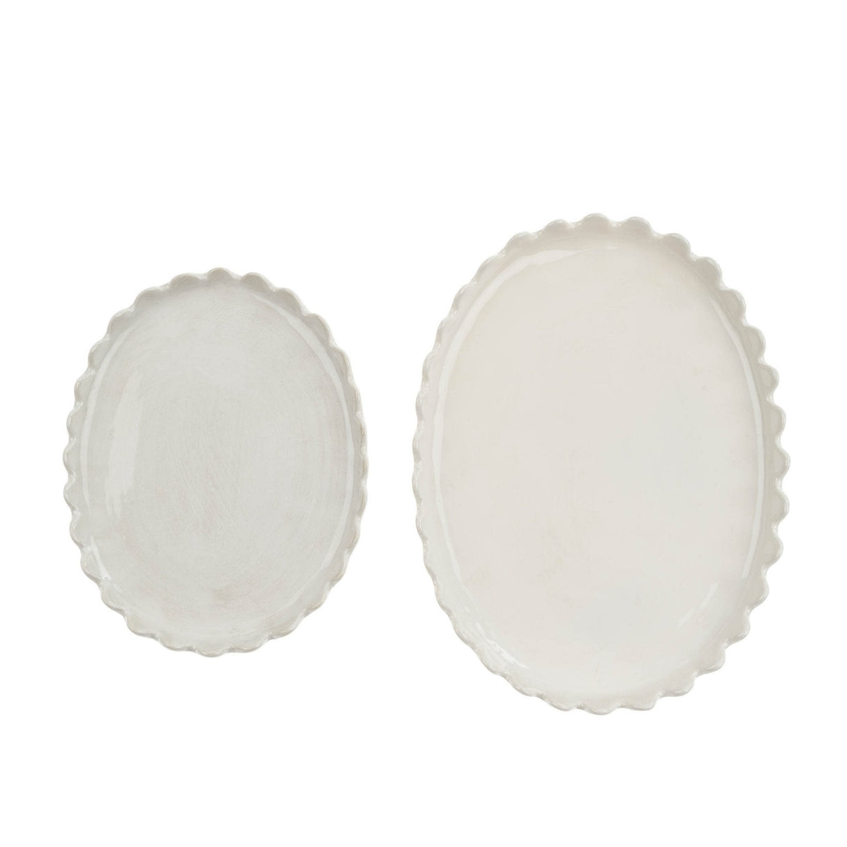 Scalloped Oval Plate S, Set of 6 by Mercana at Eve Furniture