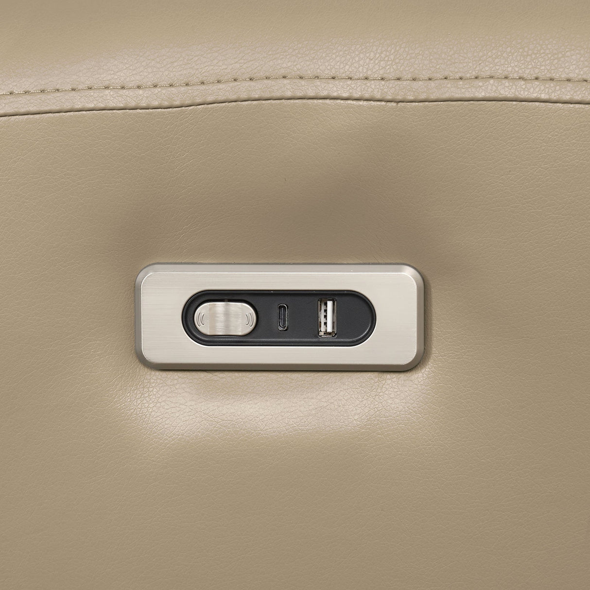 Schlieren Beige Leatherette Reclining Living Room Set by Furniture of America at Eve Furniture