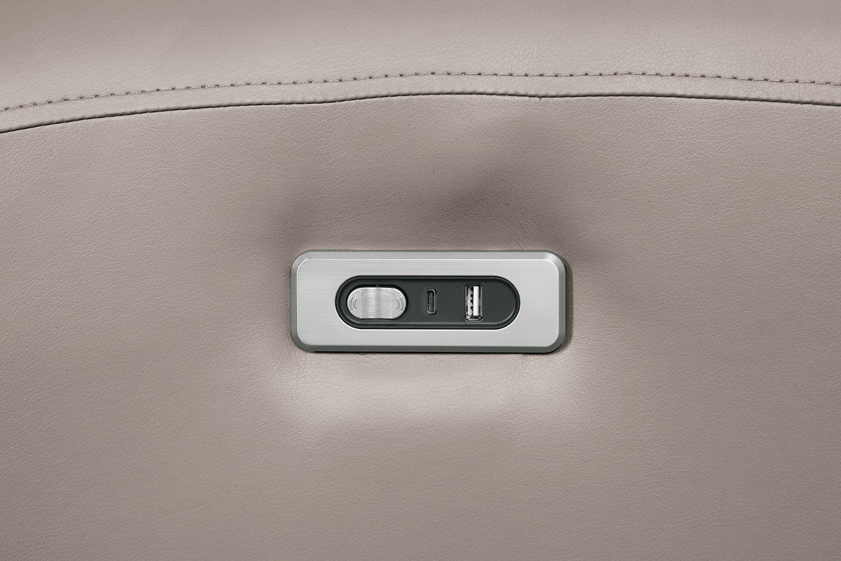 Schlieren Light Brown Leatherette Reclining Living Room Set by Furniture of America at Eve Furniture