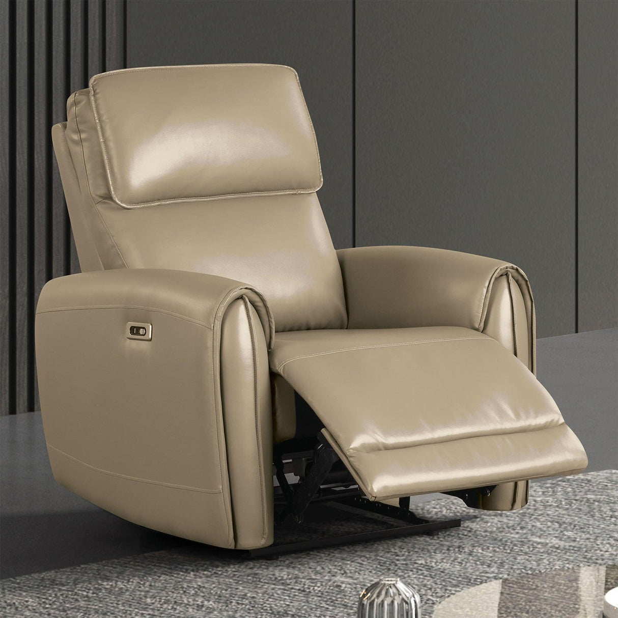 Schlieren Beige Power Recliner by Furniture of America at Eve Furniture