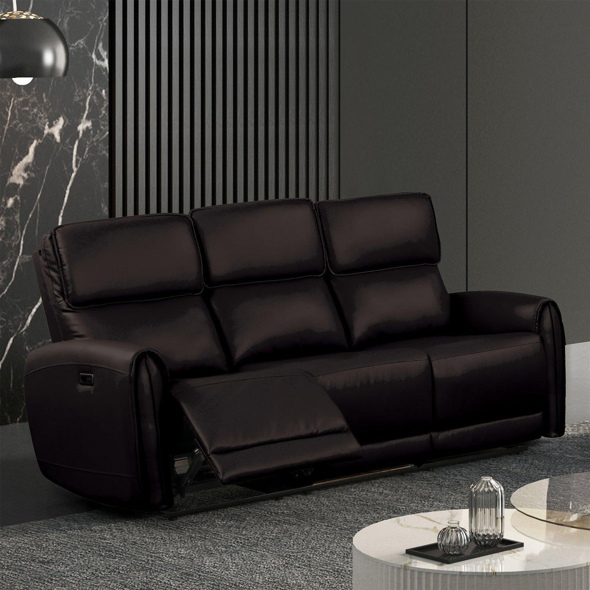 Schlieren Black Power Sofa by Furniture of America at Eve Furniture