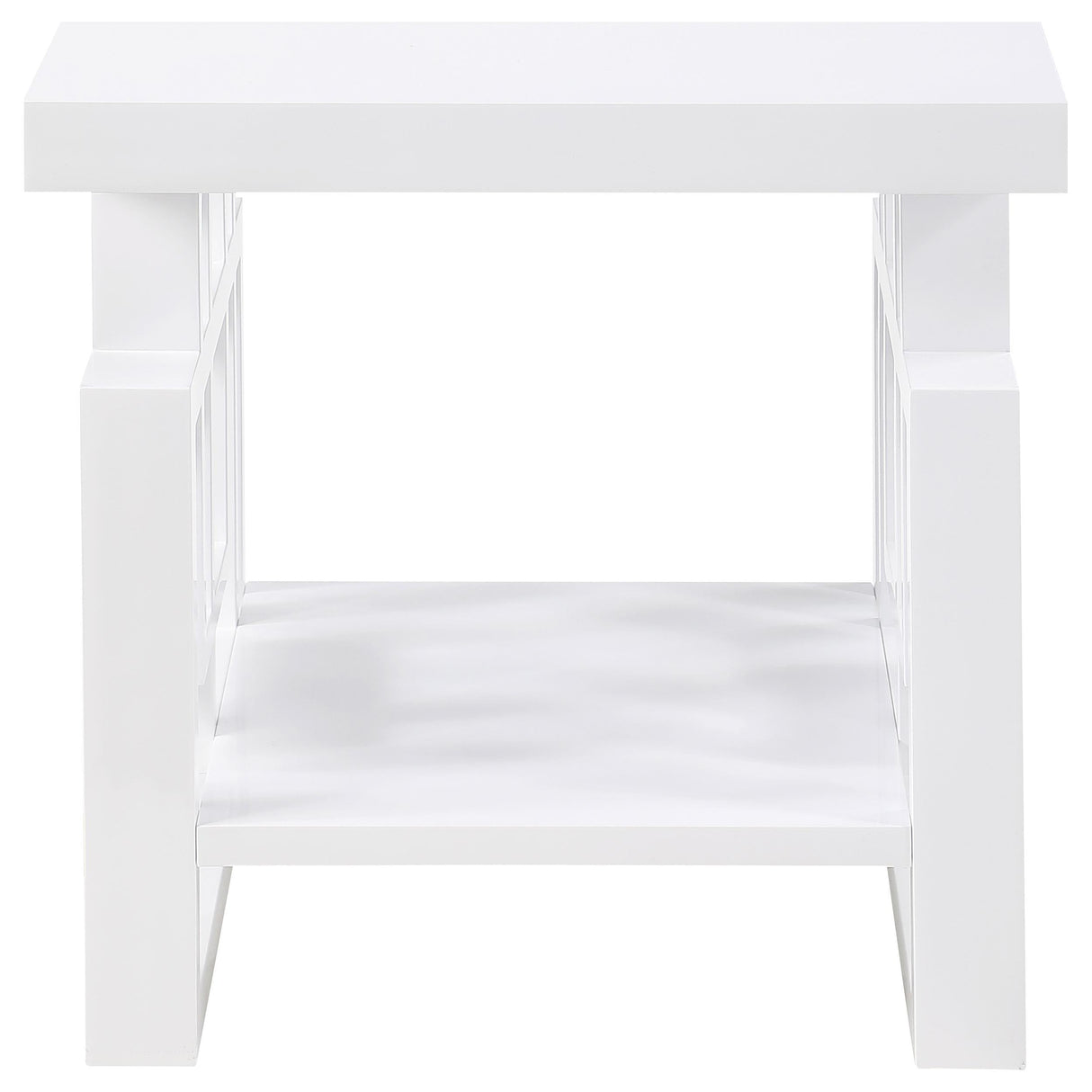 Schmitt White 3-Piece High Gloss Coffee and End Table Set by Coaster at Eve Furniture