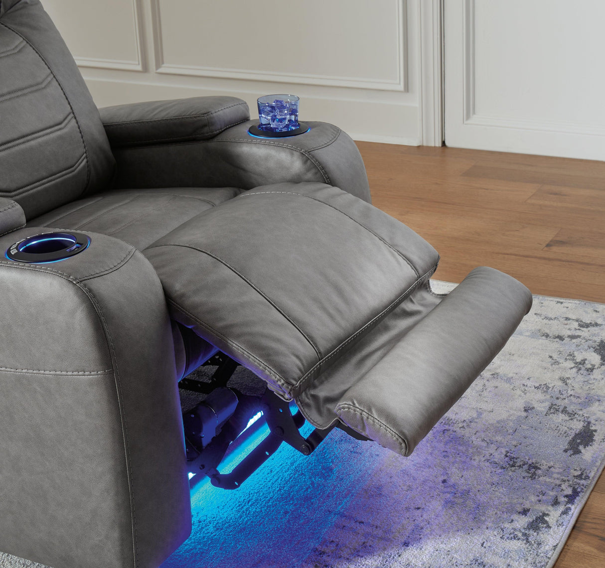Schooner Rocks Slate Power Recliner by Ashley at Eve Furniture