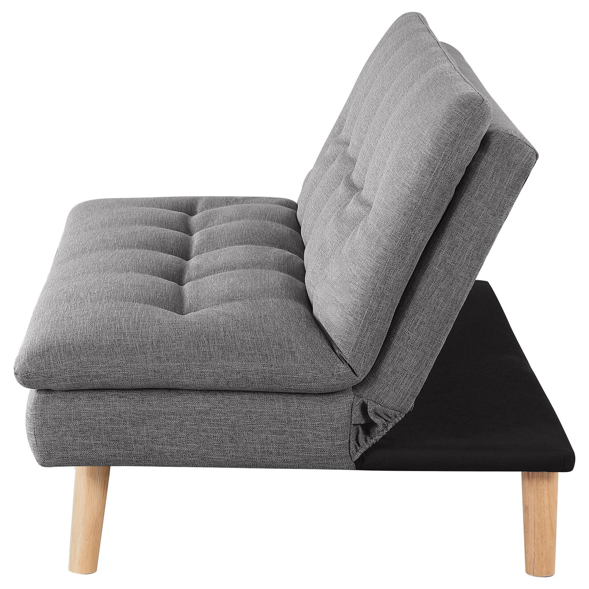 Scout Upholstered Tufted Convertible Sofa Bed Grey by Coaster at Eve Furniture