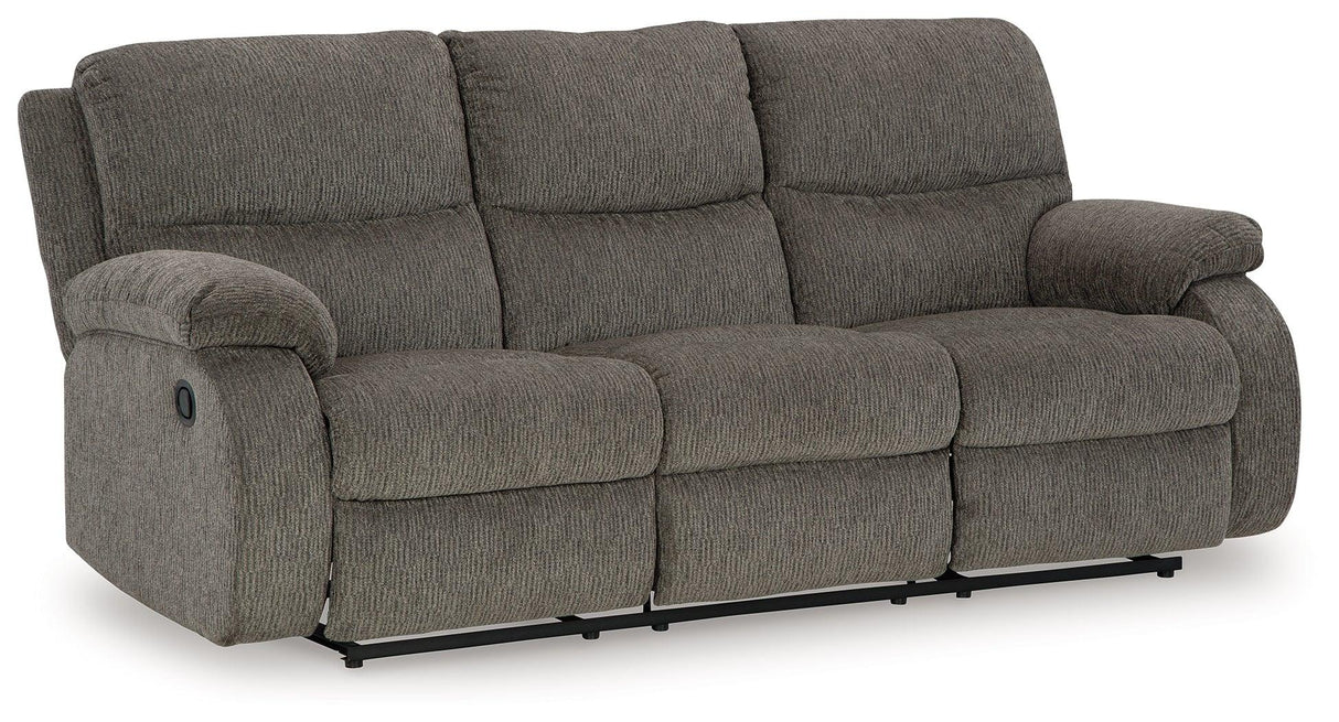 Scranto Brindle Manual Manual Reclining Sofa by Ashley at Eve Furniture