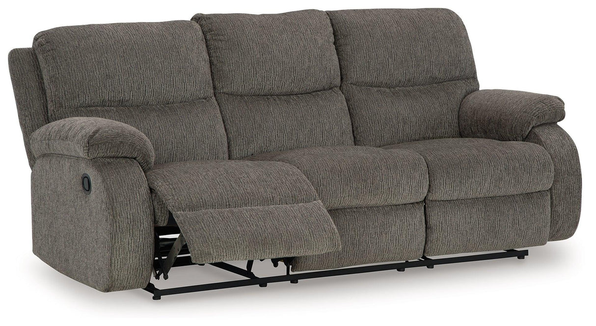 Scranto Brindle Manual Manual Reclining Sofa by Ashley at Eve Furniture