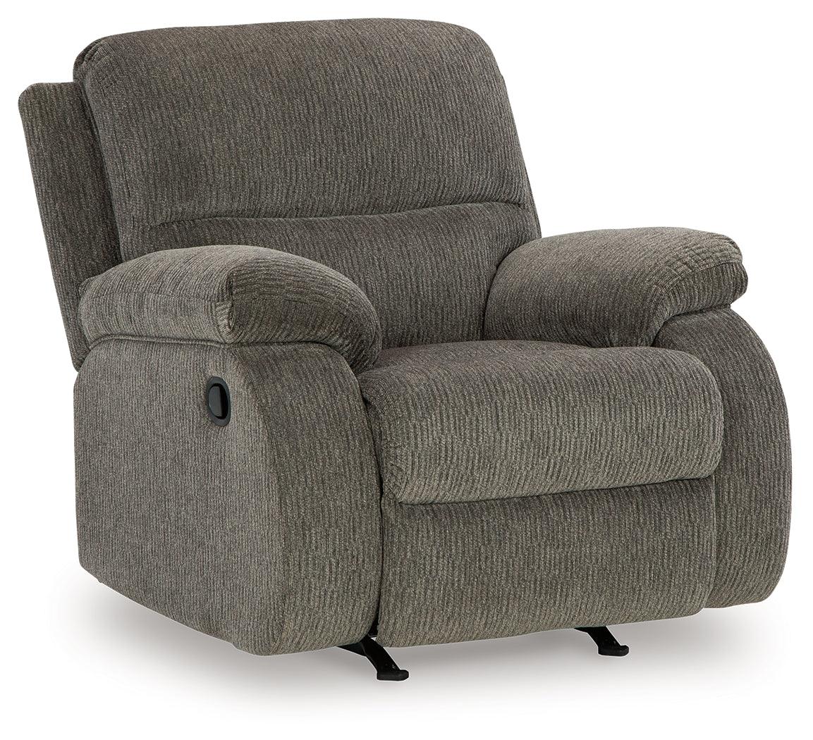 Scranto Brindle Manual Recliner by Ashley at Eve Furniture