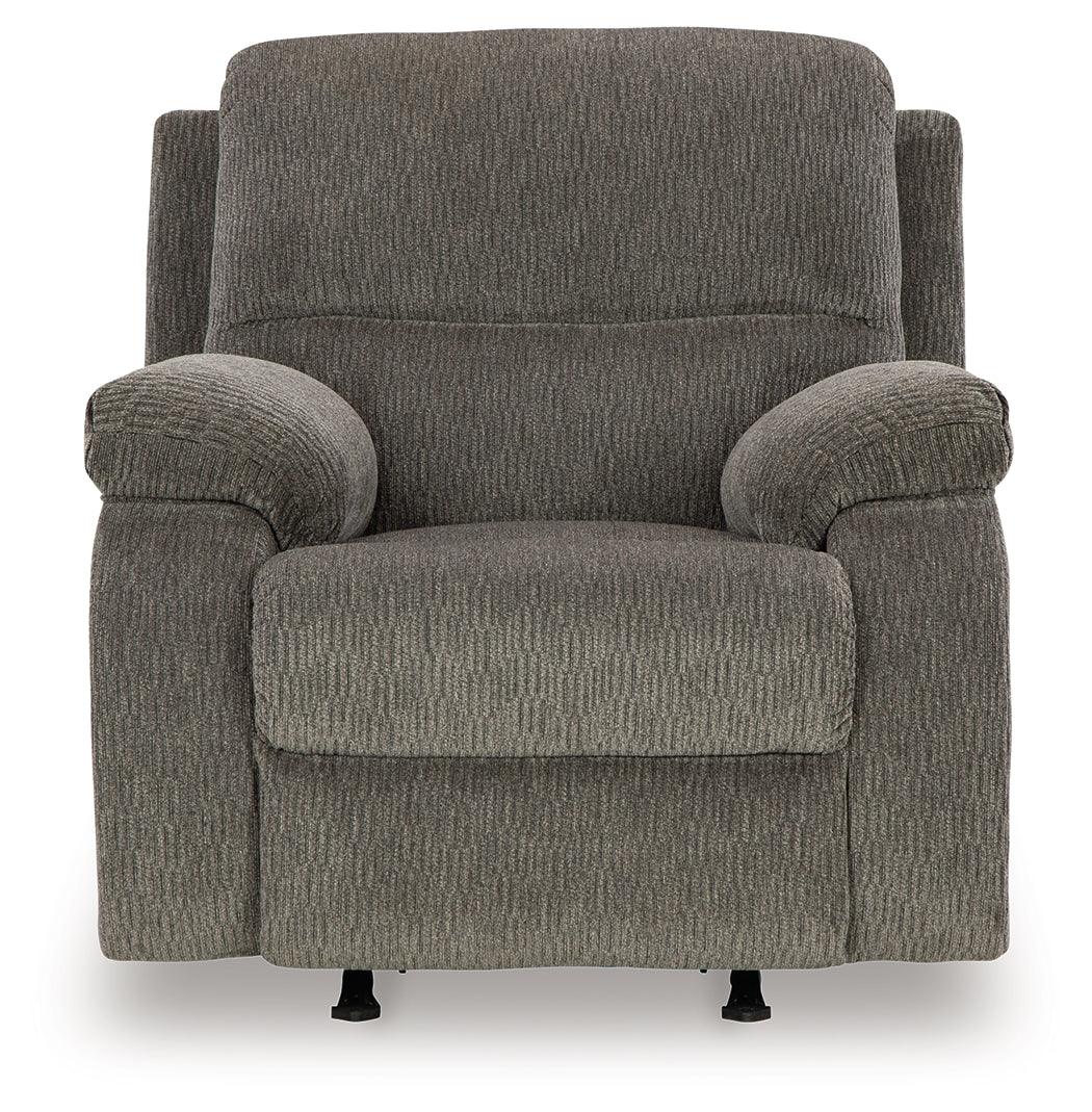 Scranto Brindle Manual Recliner by Ashley at Eve Furniture
