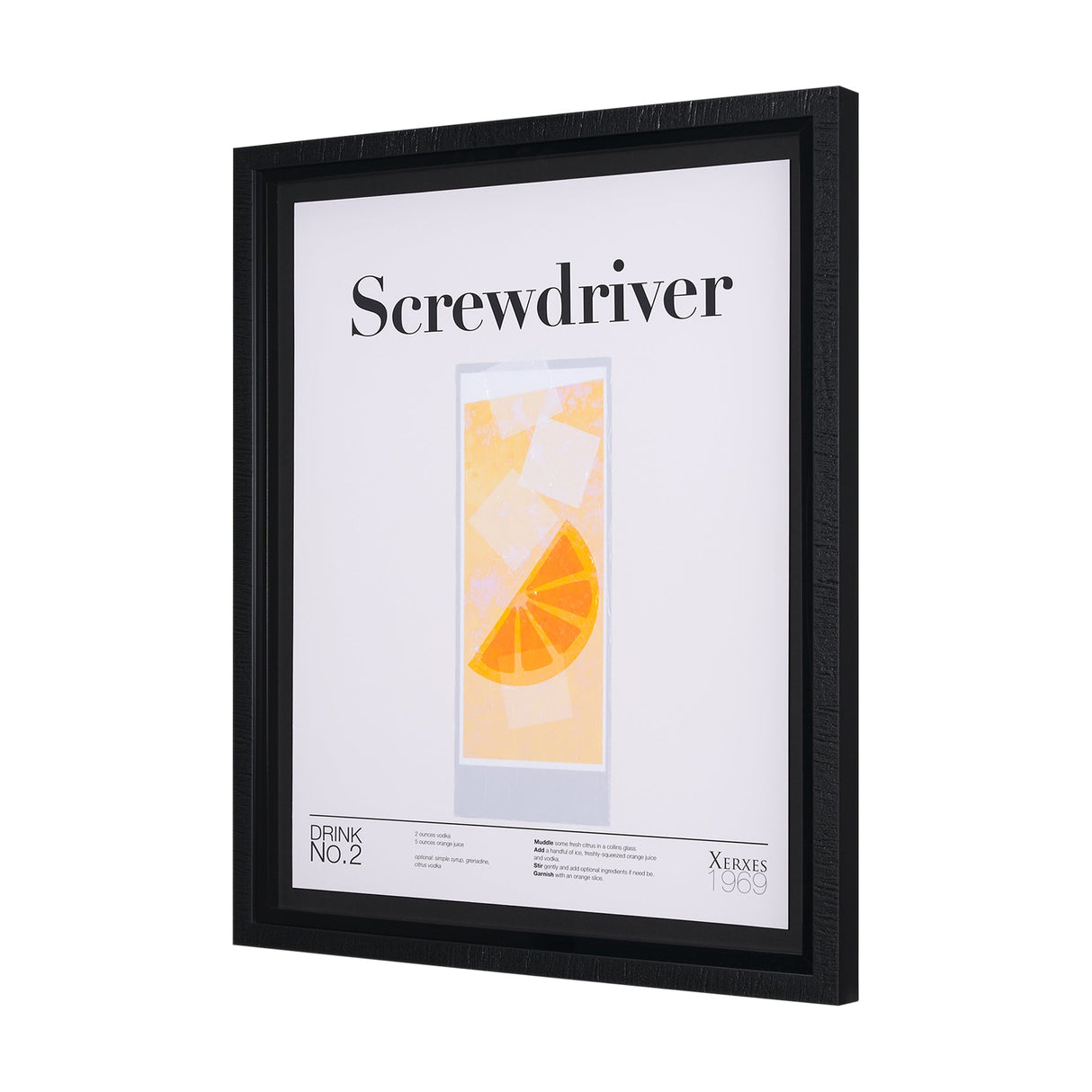 Screwdriver by Mercana Studio a Hand Embellished Textured Framed Art Print Matted under Glass by Mercana at Eve Furniture