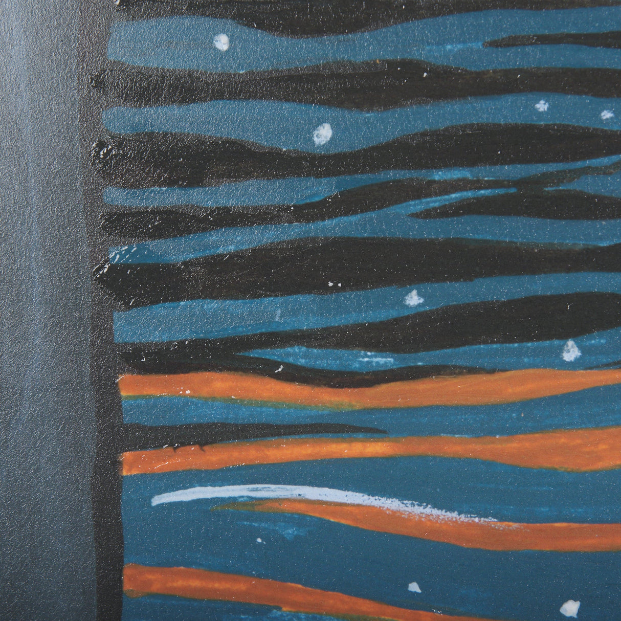 Sea bay at night I by Mercana Studio a Hand Embellished Textured Framed Art Print by Mercana at Eve Furniture