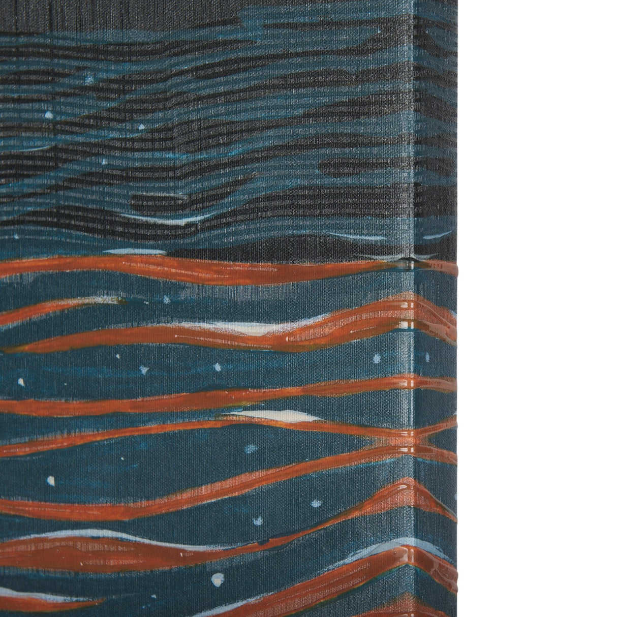 Sea bay at nitght I by Mercana Studio a Hand Embellished Textured Canvas by Mercana at Eve Furniture