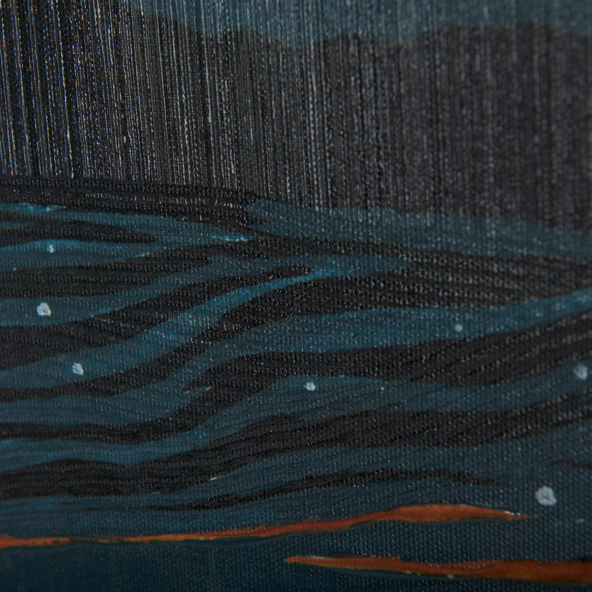 Sea bay at nitght II by Mercana Studio a Hand Embellished Textured Canvas by Mercana at Eve Furniture