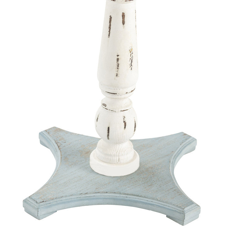 Sea İsle Blue/White Accent Table by Crestview at Eve Furniture