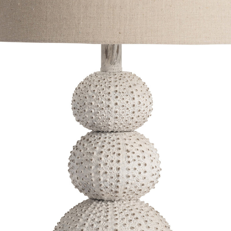 Sea Urchin White Table Lamp (Set of 2) by Crestview at Eve Furniture
