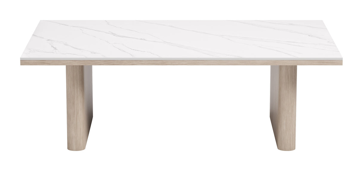 Seaborn White Outdoor Coffee Table by Zuomod at Eve Furniture