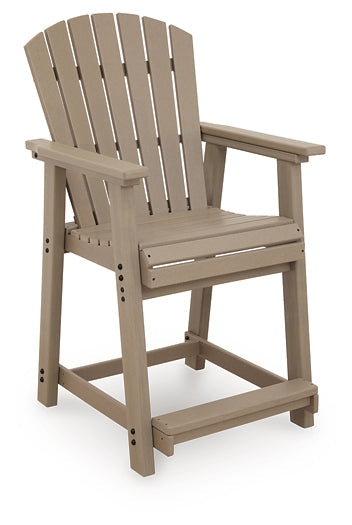 Seacliff Beach Medium Brown Barstool (2/CN) by Ashley at Eve Furniture