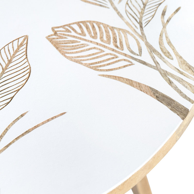 Seaside Brown/White Accent Table by Crestview at Eve Furniture