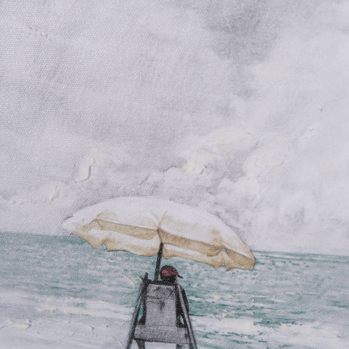 Seaside Vacation III by Mercana Studio a Hand Embellished Textured Framed Art Print by Mercana at Eve Furniture