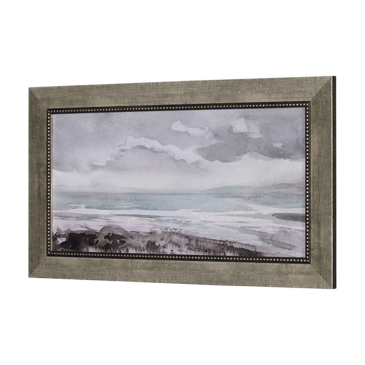 Seaside Vacation III by Mercana Studio a Hand Embellished Textured Framed Art Print by Mercana at Eve Furniture