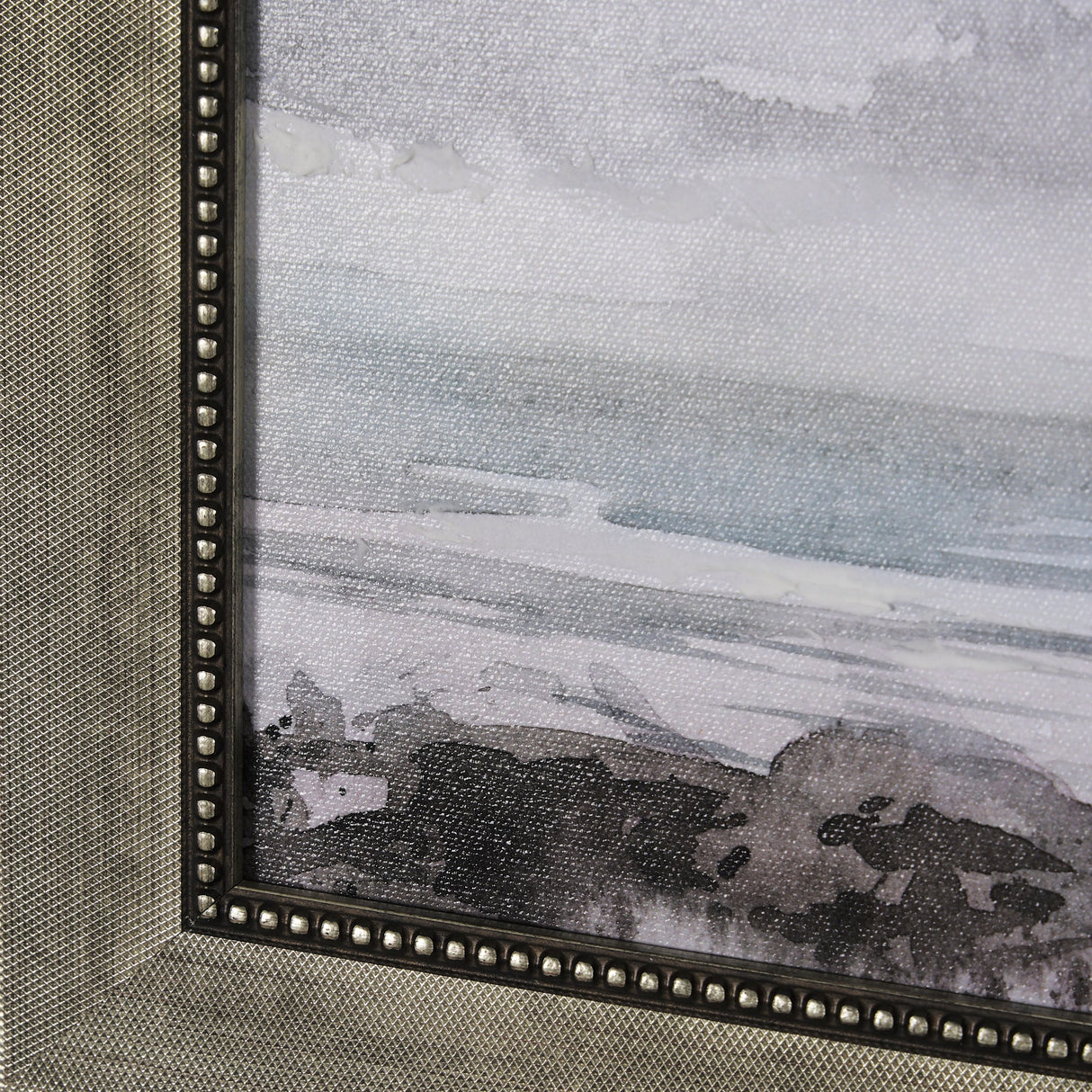 Seaside Vacation III by Mercana Studio a Hand Embellished Textured Framed Art Print by Mercana at Eve Furniture