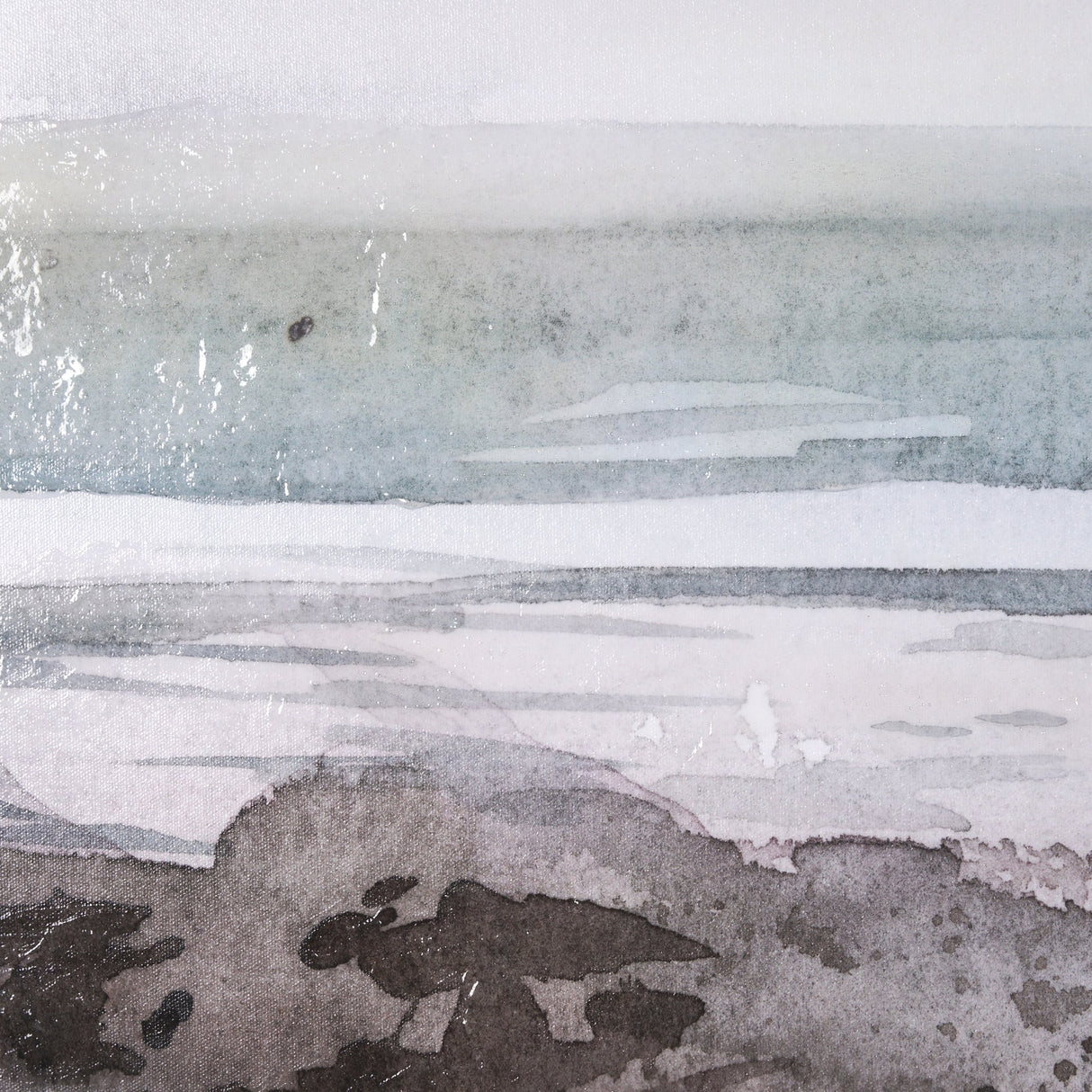 Seaside Vacation IV by Mercana Studio a Hand Embellished Textured Framed Art Print by Mercana at Eve Furniture