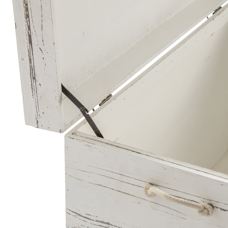 Seaside White 3-Piece Trunks by Crestview at Eve Furniture