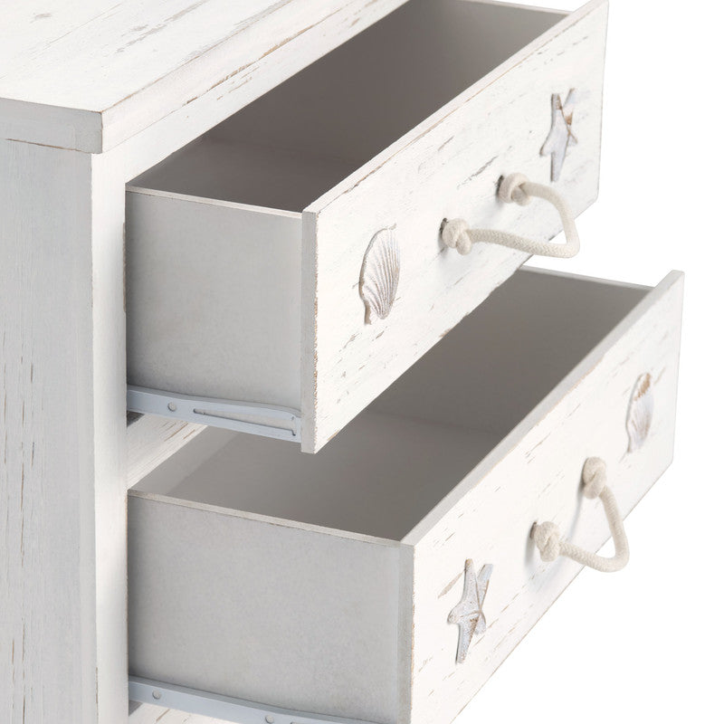 Seaside White Chest by Crestview at Eve Furniture
