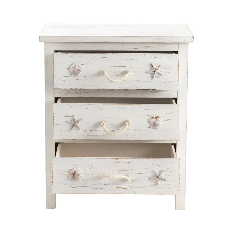 Seaside White Chest by Crestview at Eve Furniture
