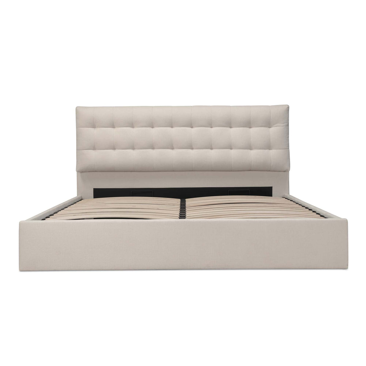 Sebastion Cream Queen Storage Bed by MOES at Eve Furniture