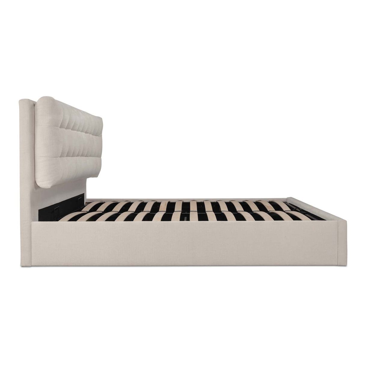 Sebastion Cream Queen Storage Bed by Moe's Home at Eve Furniture