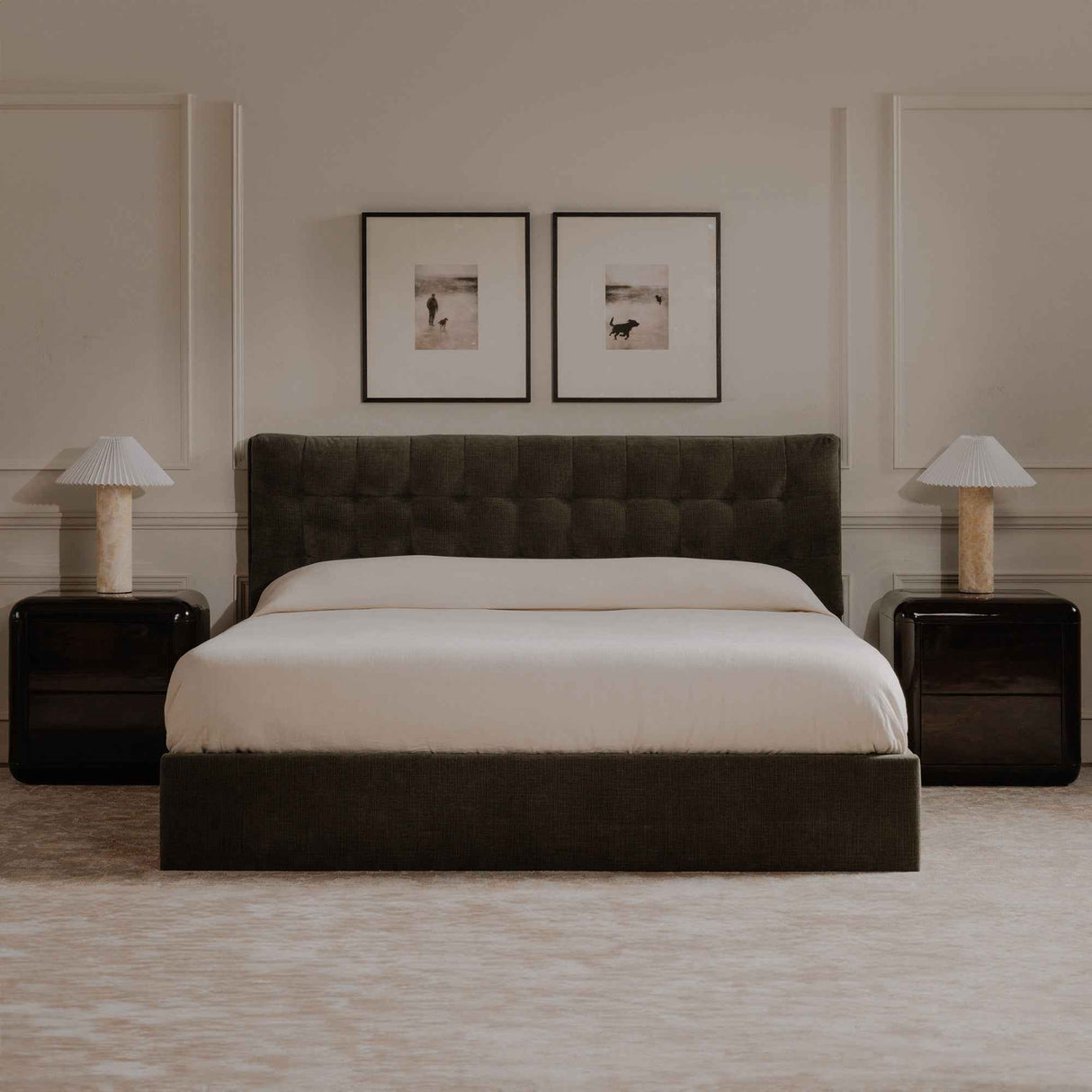 Sebastion Green King Storage Bed