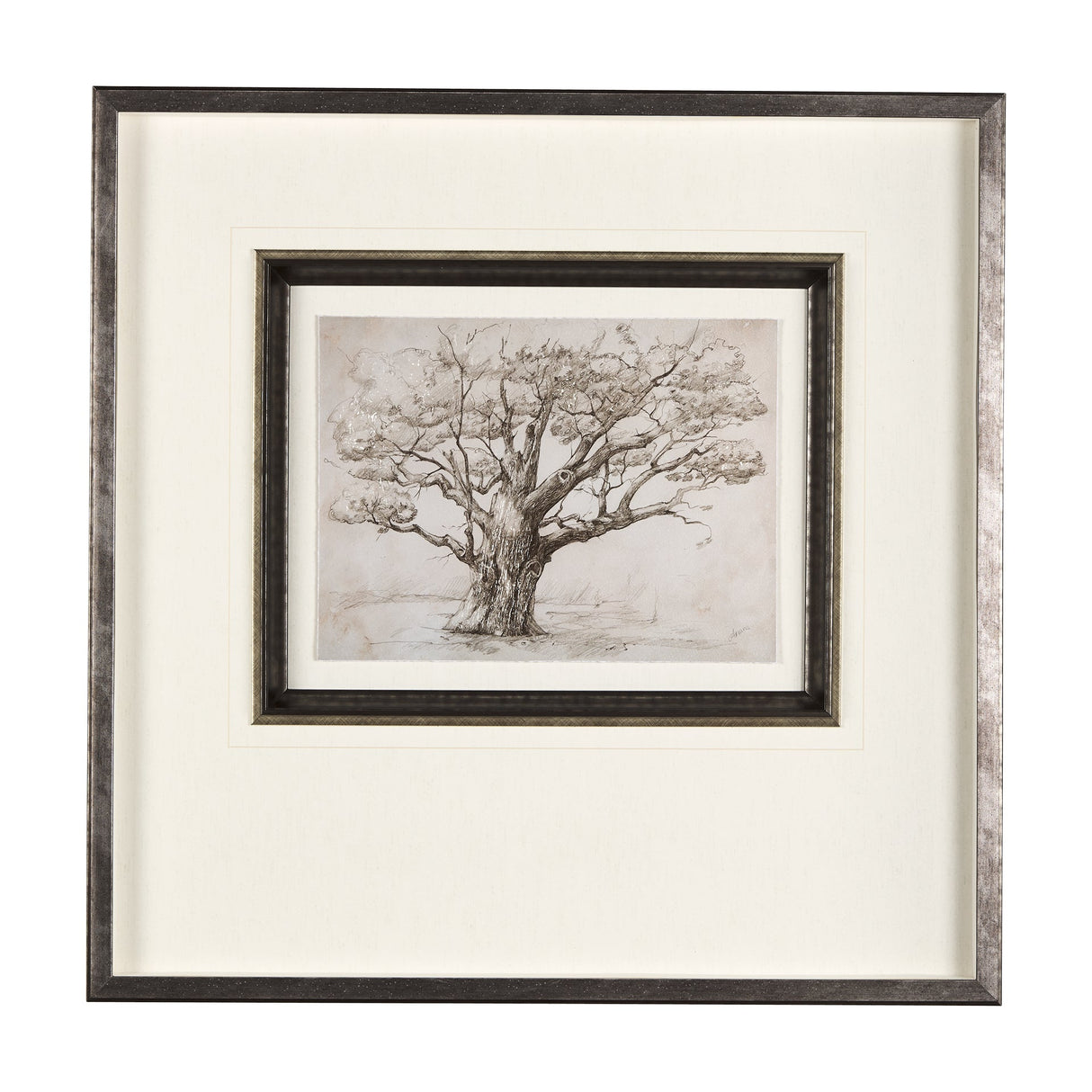 Secret Life of Tree by Mercana Studio Hand Embellished Textured Framed Art Print Matted under Glass by Mercana at Eve Furniture